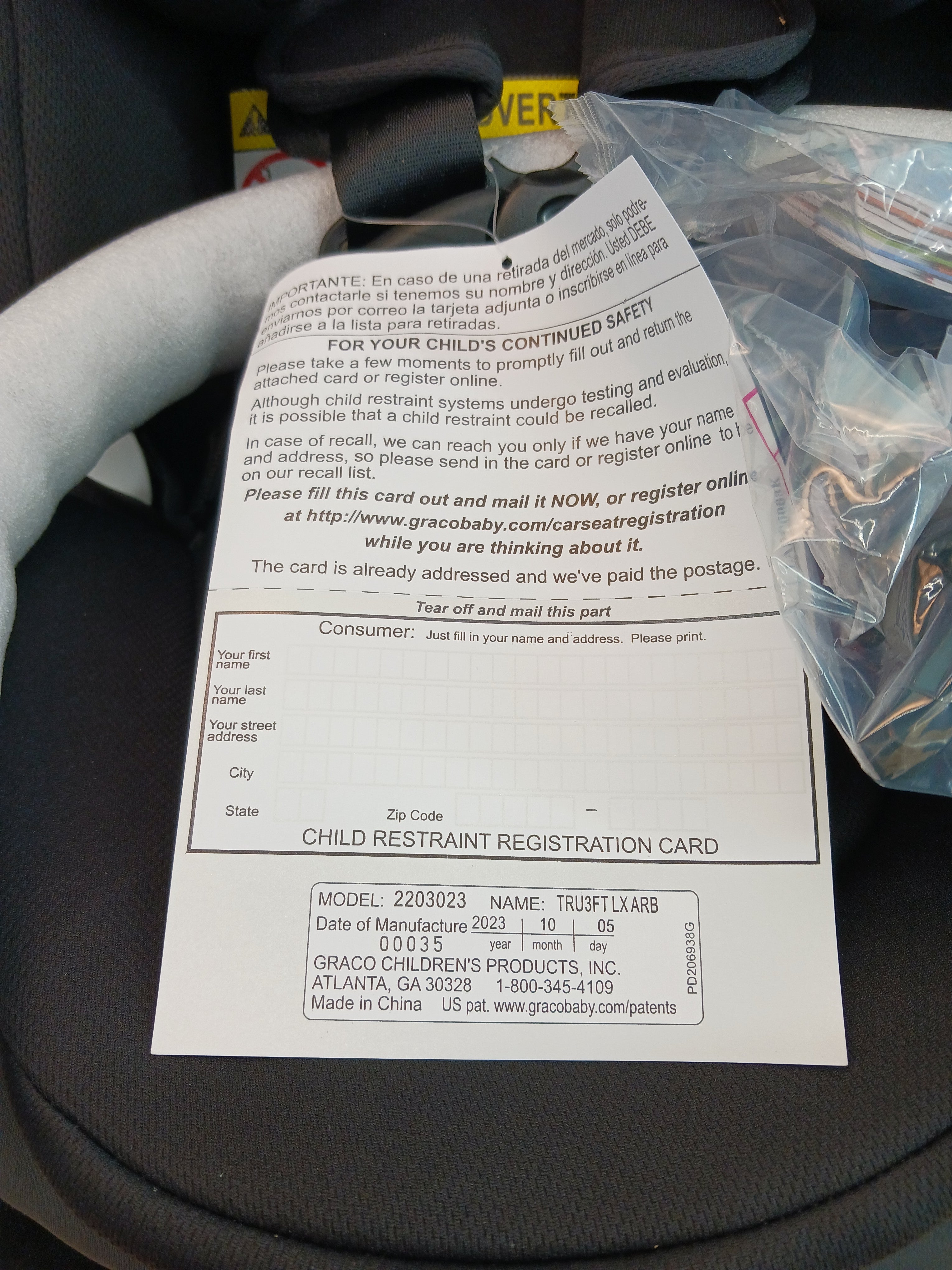 True3Fit™ LX 3-in-1 Car Seat ft. Anti-Rebound Bar