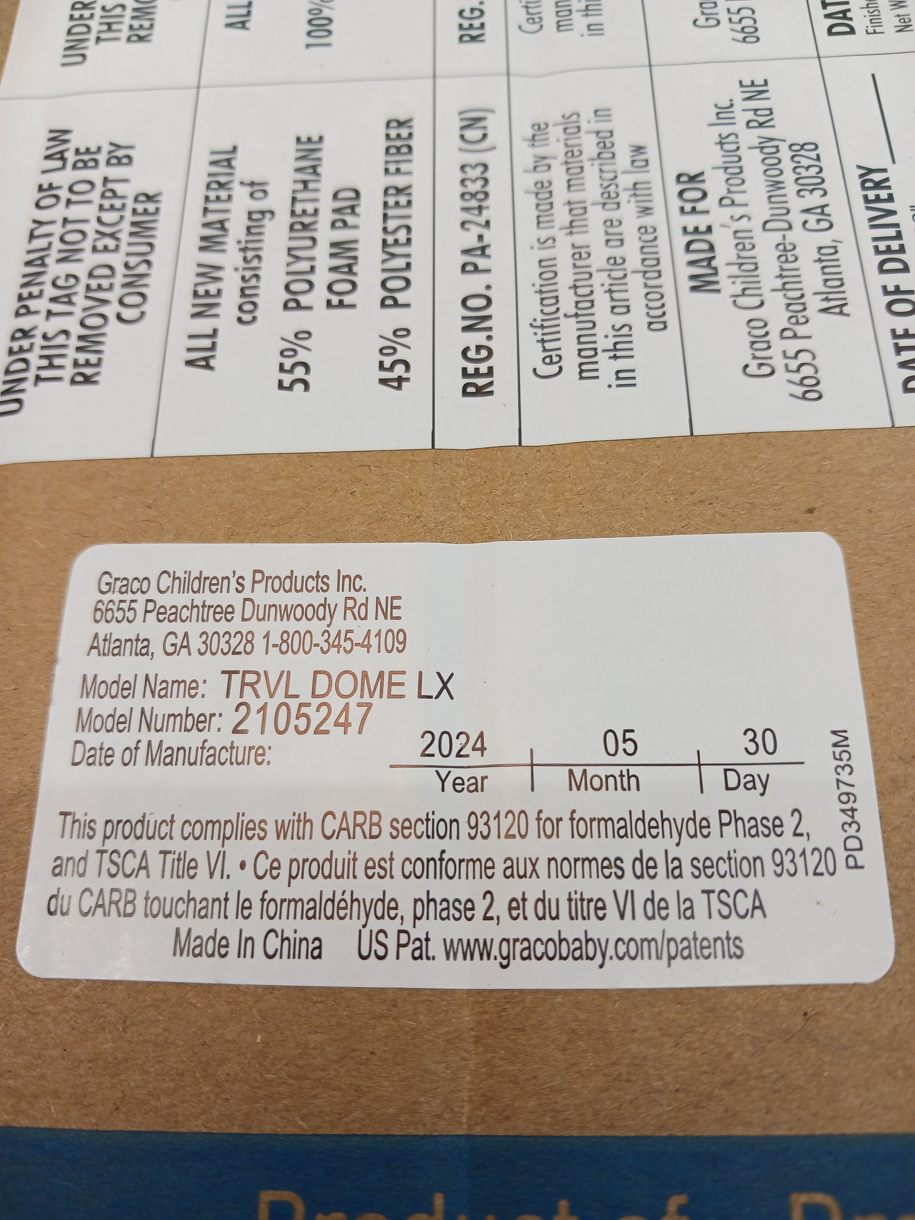 Graco Pack 'n Play Travel Dome LX Playard - Astin