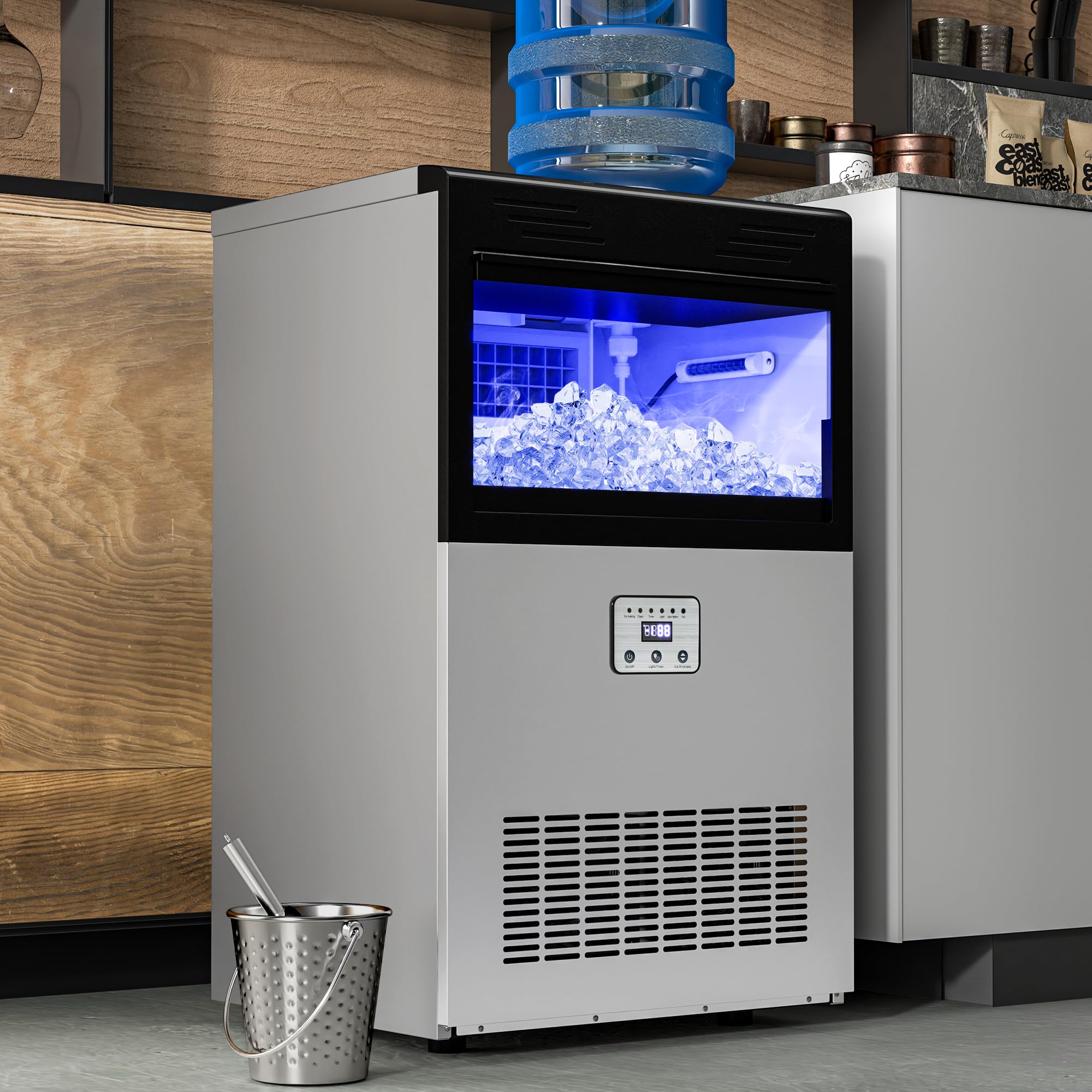 YITAHOME 2 Way Water Inlet Commercial Ice Maker