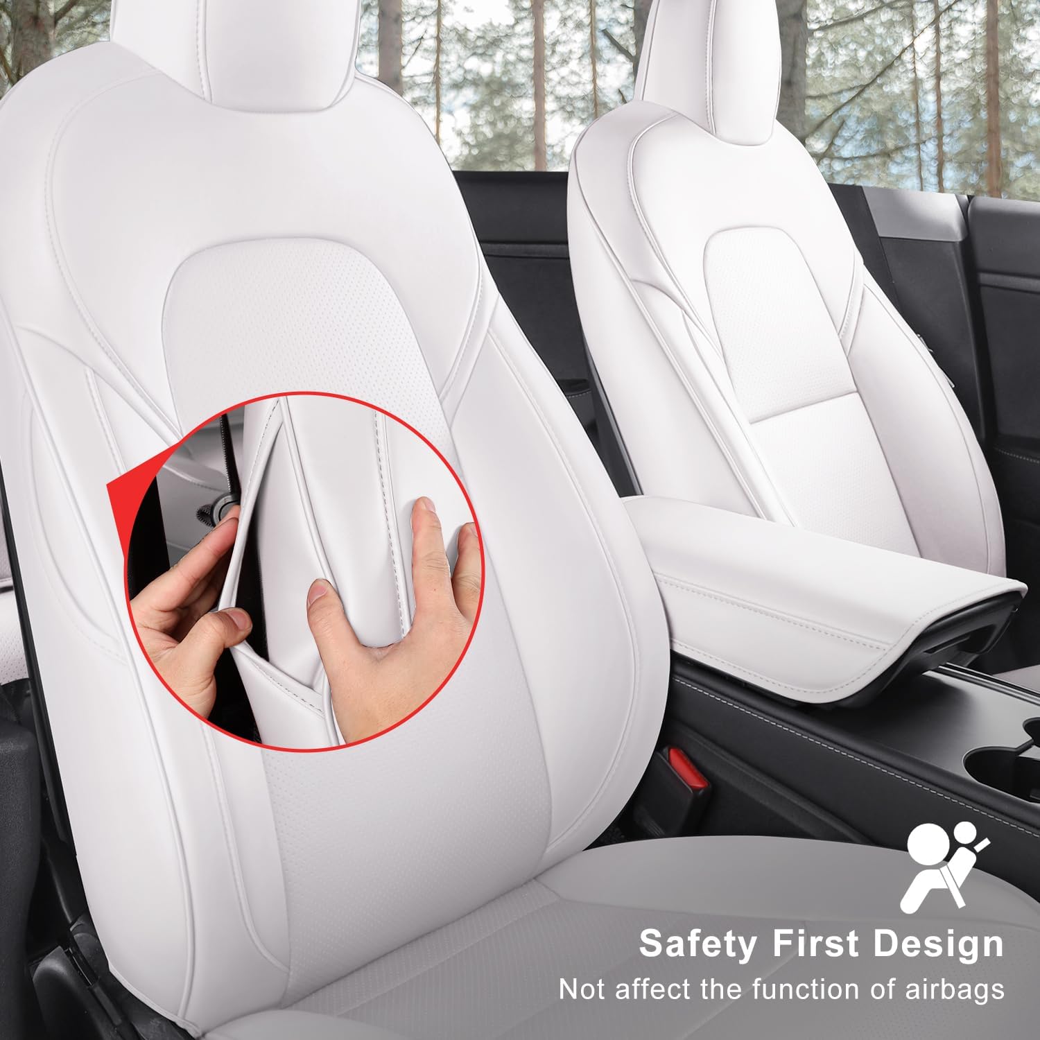 Tesla Model Y Car Seat Covers Nappa Leather Car
