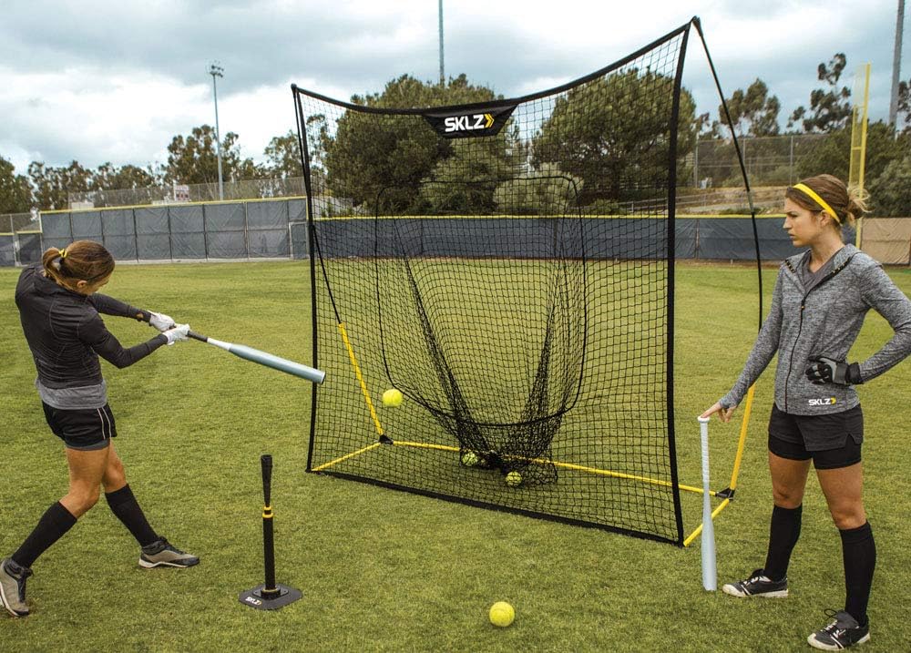 8x8 Foot SKLZ Quickster Portable Baseball Hitting Net for Baseball and Softball
