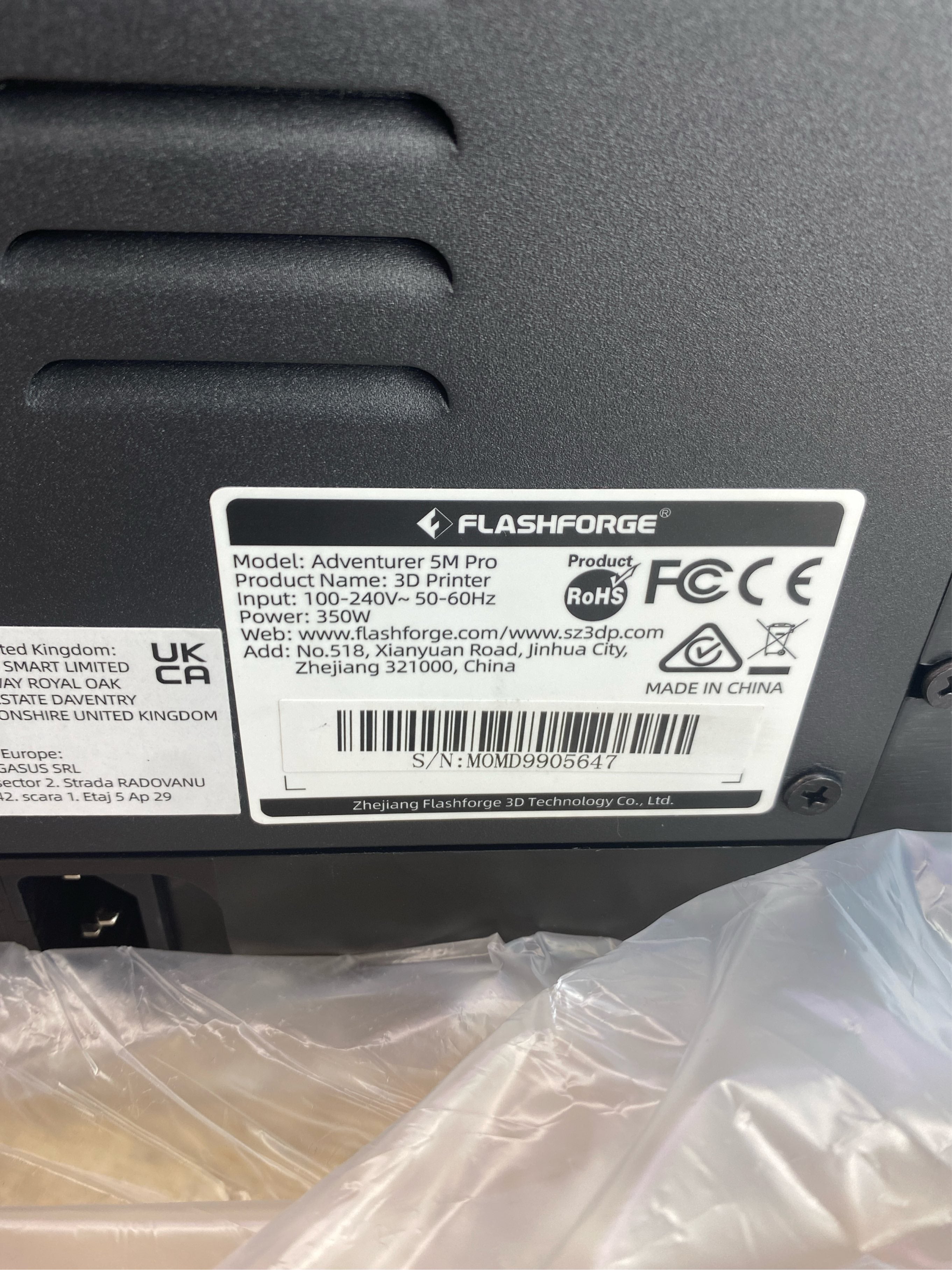 FLASHFORGE Adventurer 5M Pro 3D Printer with 1 Click Auto Printing