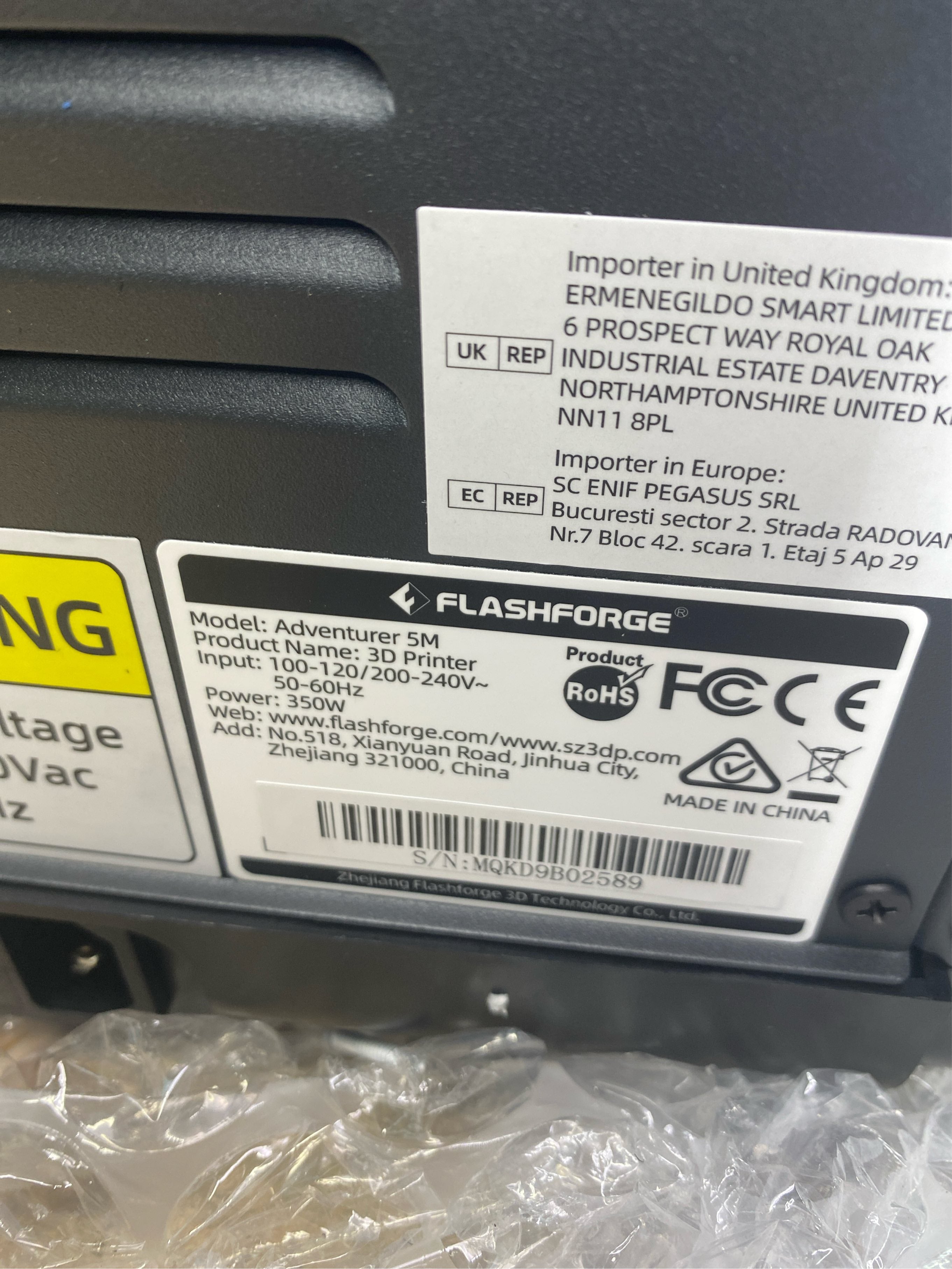 FLASHFORGE Adventurer 5M 3D Printer Auto Leveling