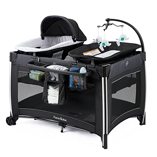 Pamo Babe 4 in 1 Portable Baby Crib Deluxe Nursery
