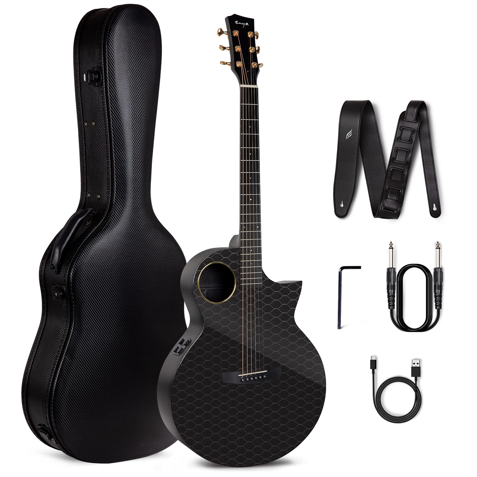 Enya Acoustic Electric Guitar Carbon Fiber X4 PRO