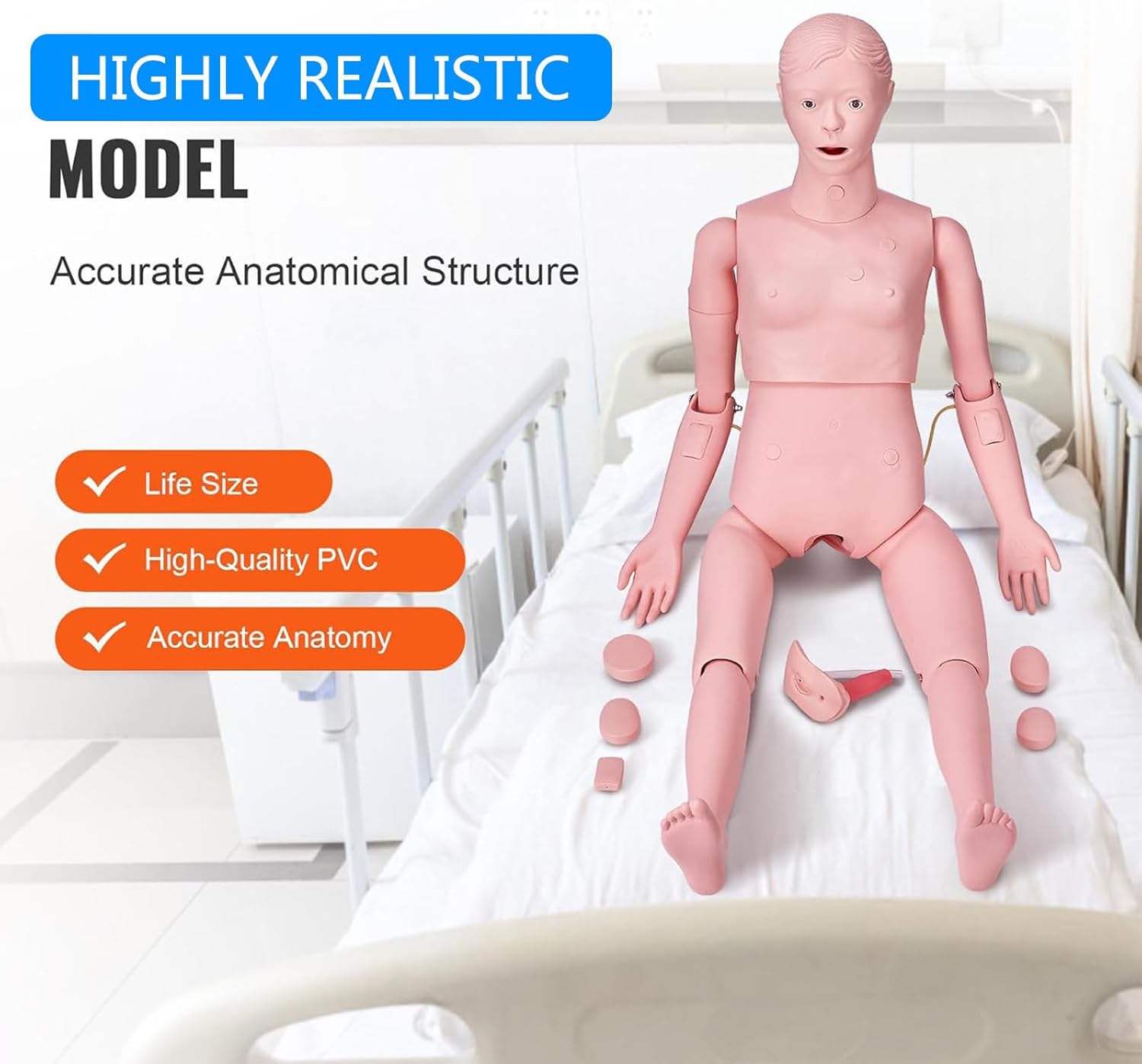 Patient Care Manikin 5.24ft Life Size - Nursing