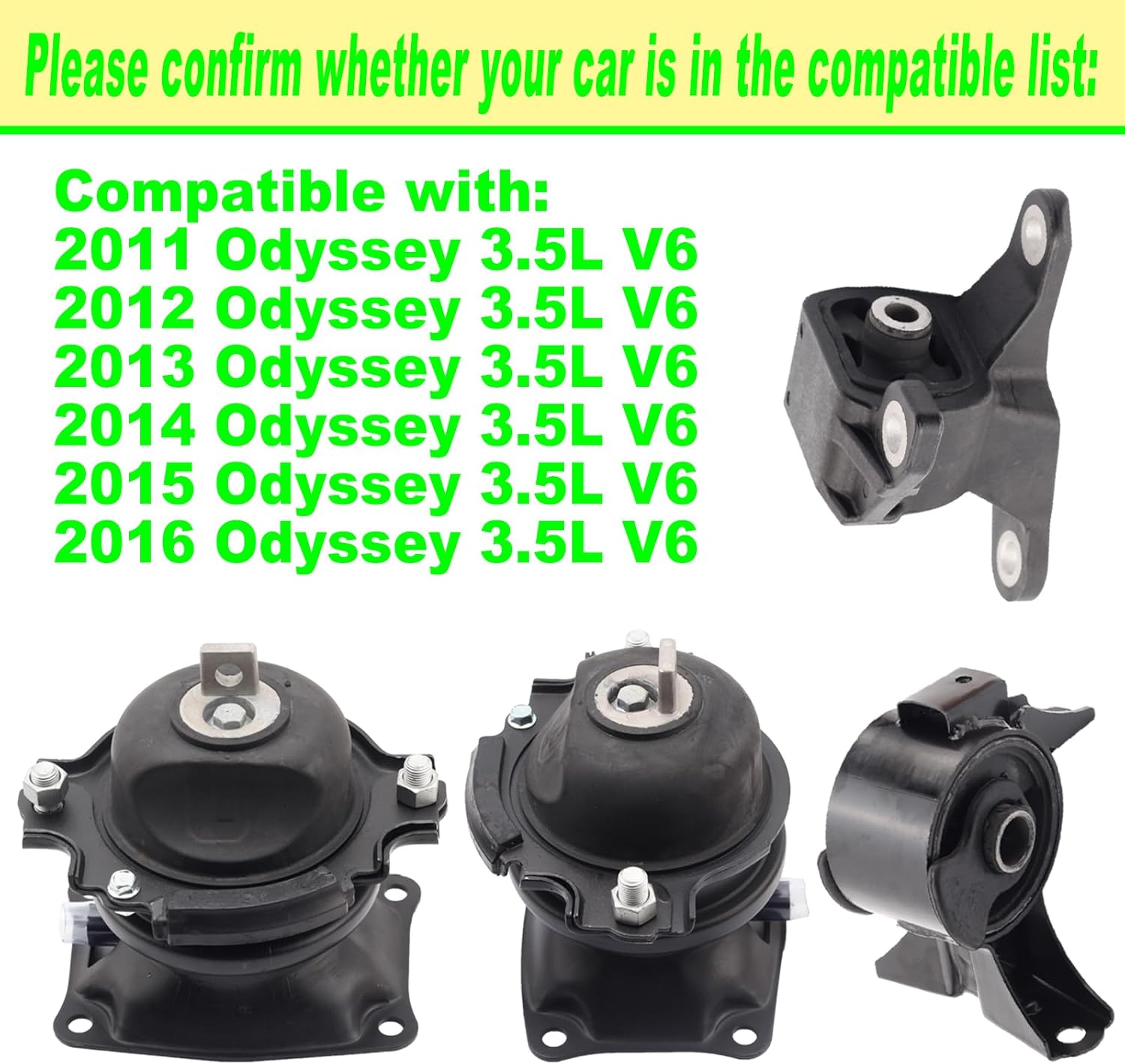 Engine Motor Mount Compatible with 2011-2016