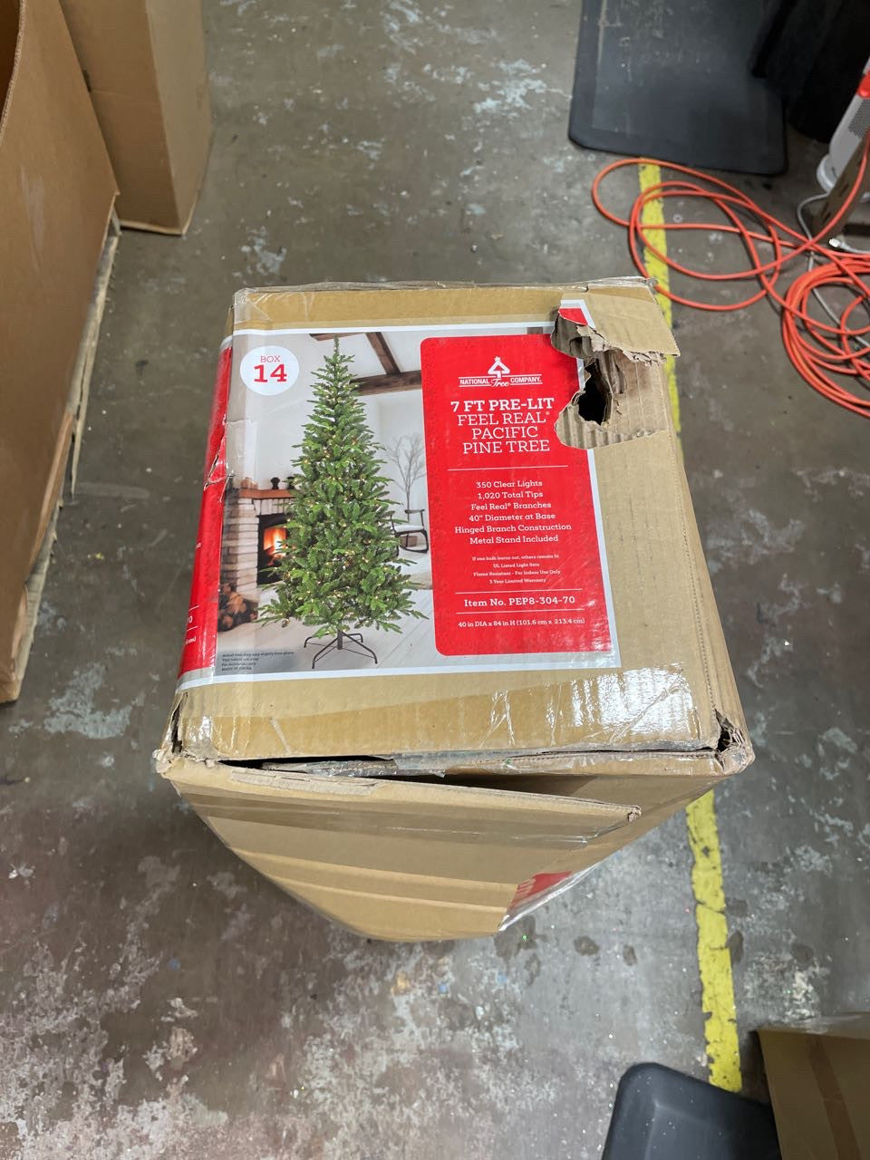 National Tree Company 7-Ft Feel-Real Pacific Mixed