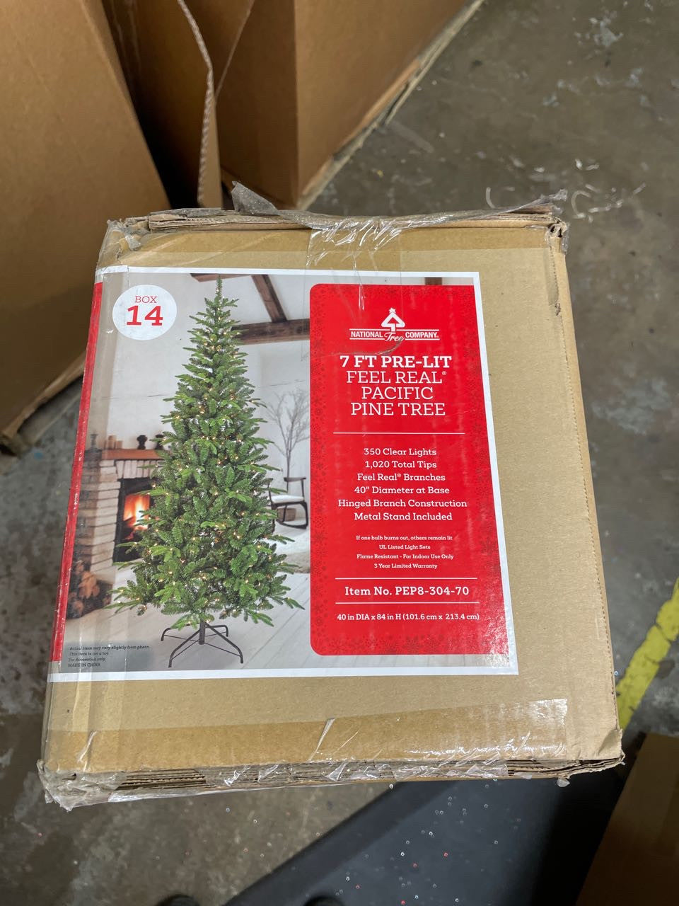 National Tree Company 7-Ft Feel-Real Pacific Mixed