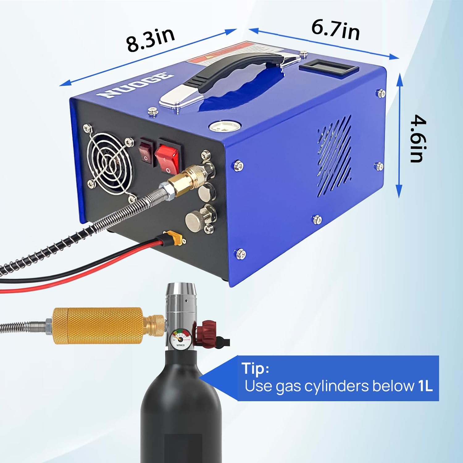 8.3*6.7*4.6 PCP Air Compressor 4500Psi/30Mpa