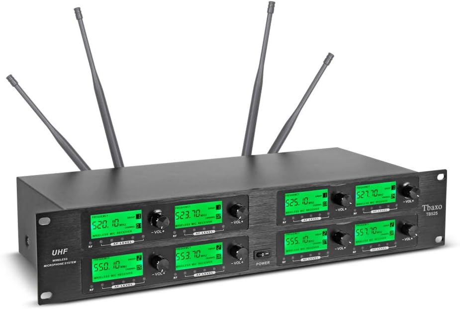 WENWEN Wireless Microphone System UHF 8 Channel 8