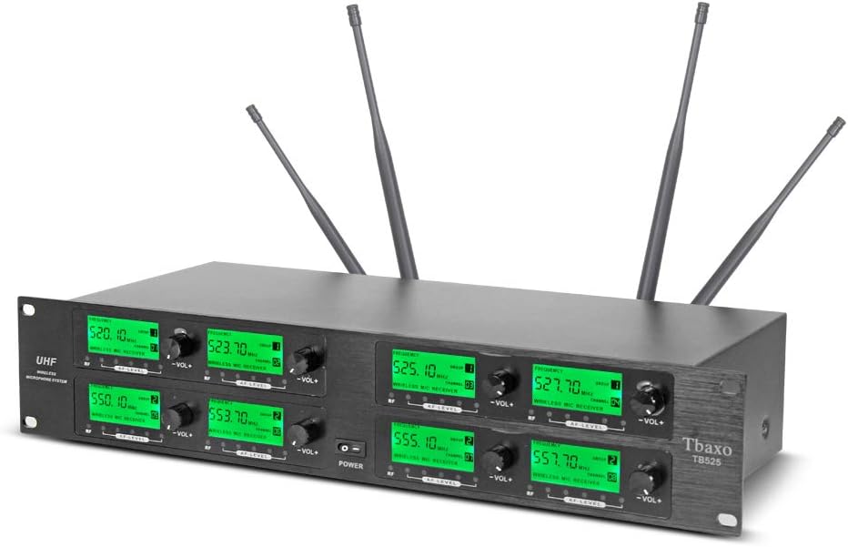 WENWEN Wireless Microphone System UHF 8 Channel 8