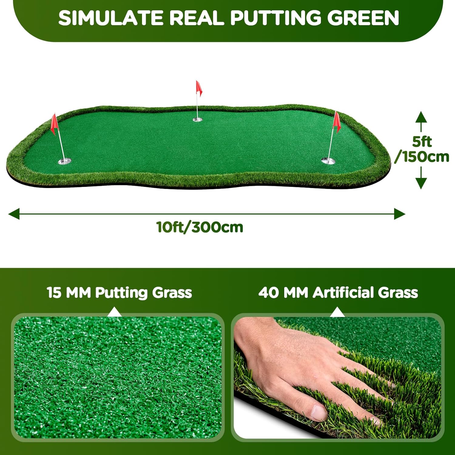 Golf Putting Green Indoor Outdoor Putting matt