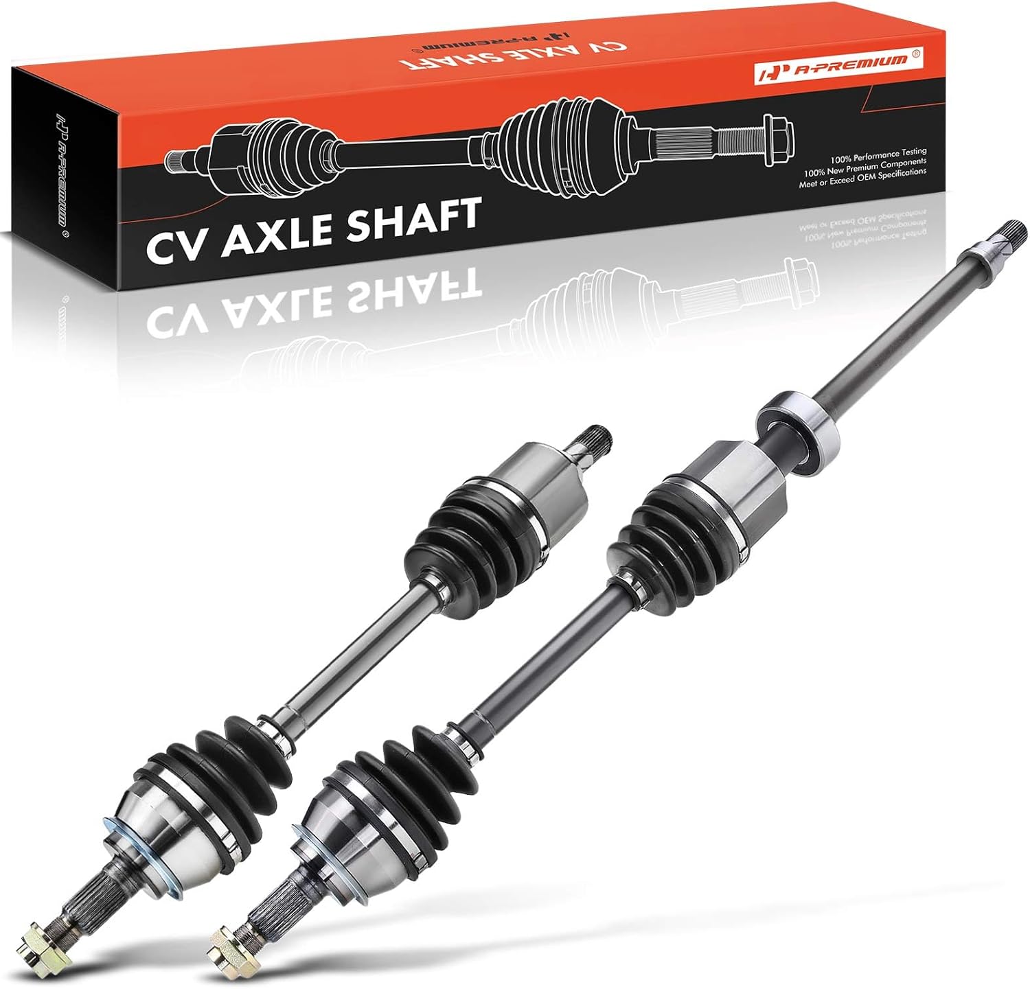A-Premium Pair 2 Front CV Axle Shaft Assembly