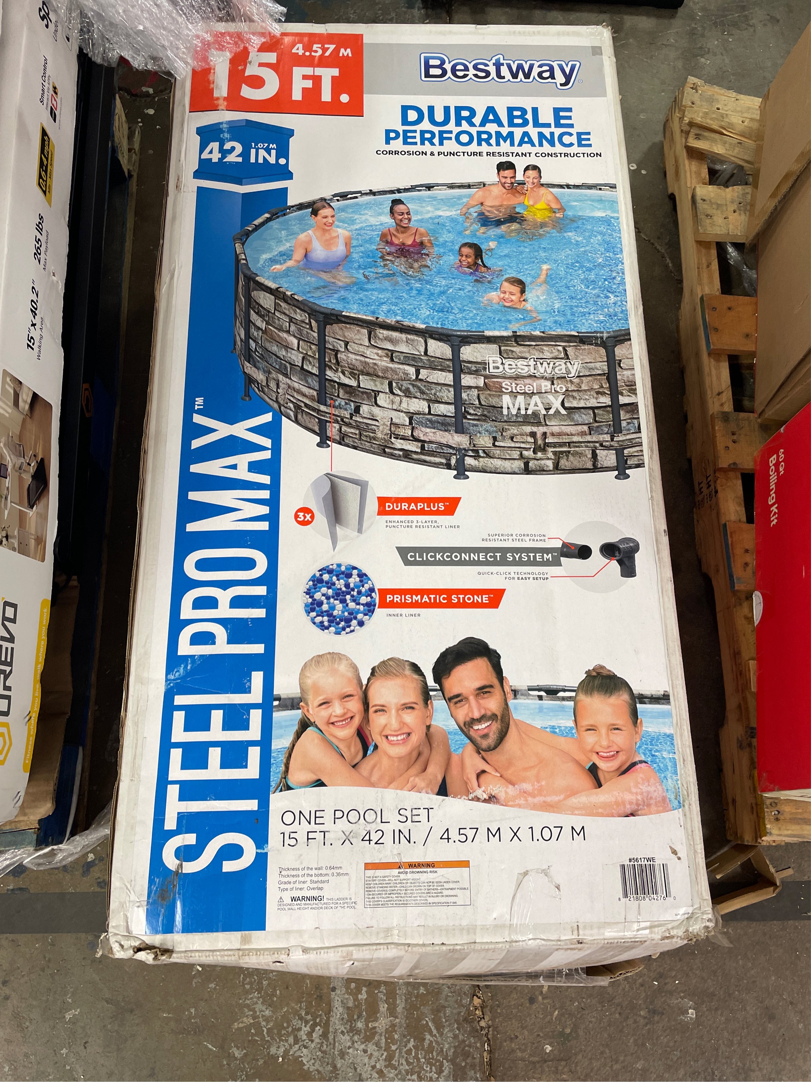 Bestway Steel Pro MAX 15 Ft X 42 in Pool Set - Pools / Chemicals at Academy Sports