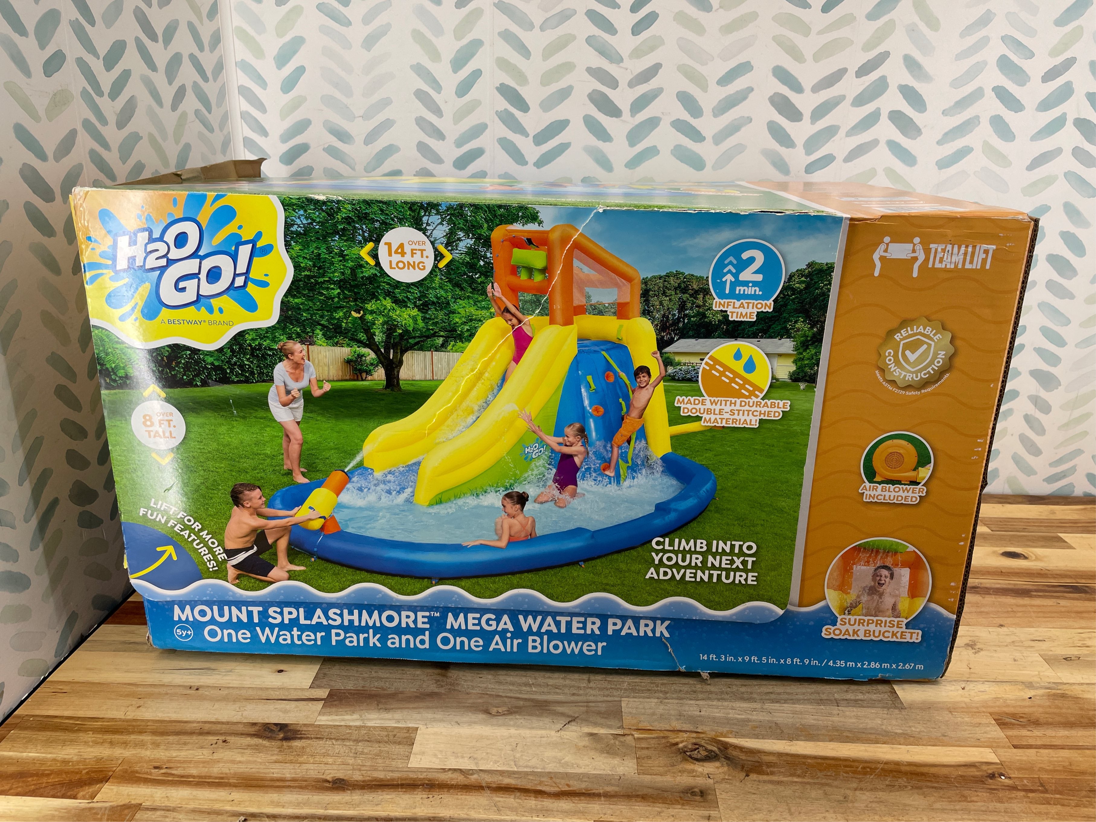 Bestway H2OGO Mount Splash more Kids Inflatable Water Park - Blue